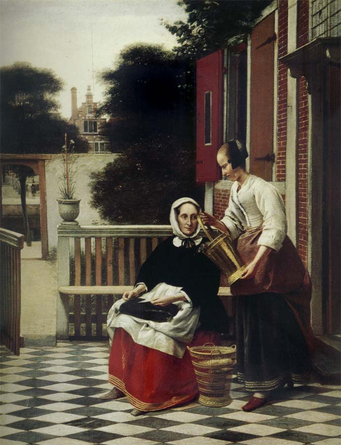 Pieter de Hooch Mirstress and Maid